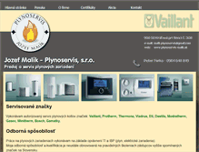 Tablet Screenshot of plynoservis-malik.sk